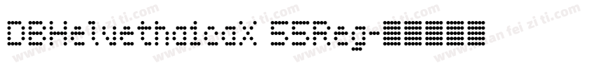 DBHelvethaicaX 55Reg字体转换
